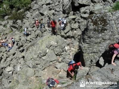 Senderismo valle Río Lozoya - Río Aguilón y Cascada del Purgatorio; rafting; el sendero